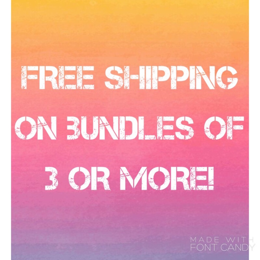 BUNDLE for Free shipping!